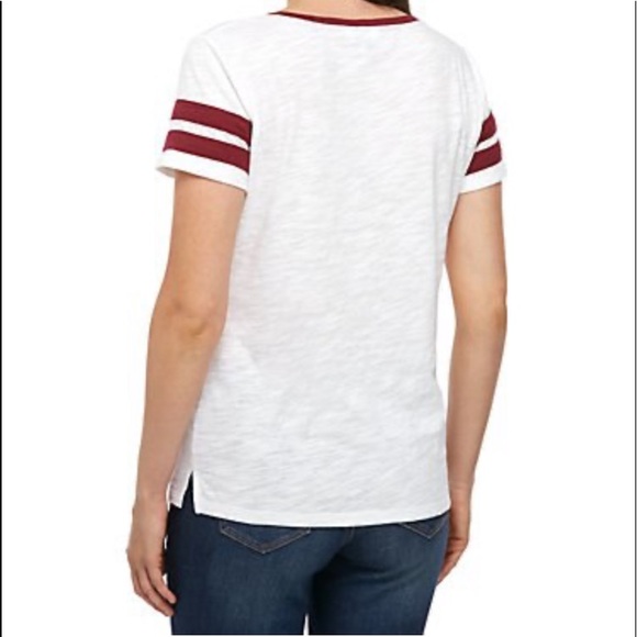 Crown & Ivy Short Sleeve Graphic Football Tee - Picture 2 of 8